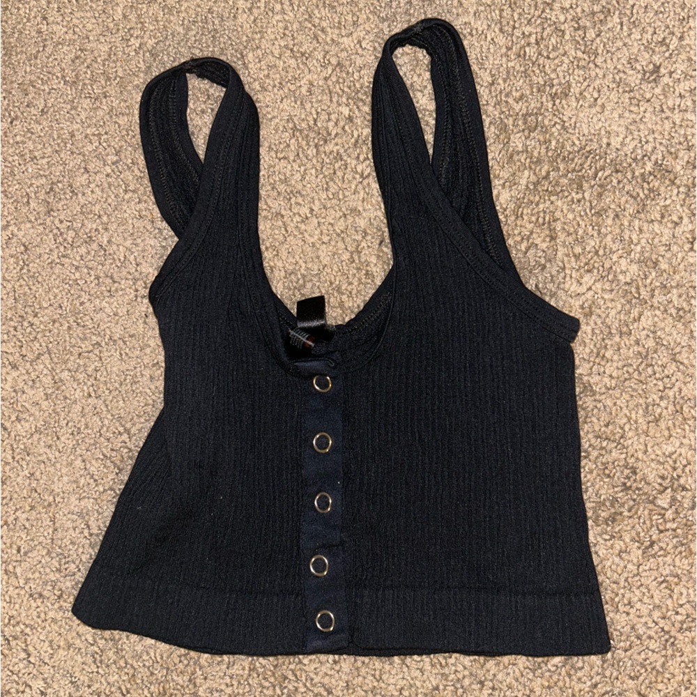 Urban Outfitters Out From Under Black Cropped Tank Womens XS/S